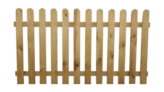 Płot sztachetowy gładki 180/120 cm 