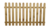 Płot sztachetowy gładki 180/120 cm 