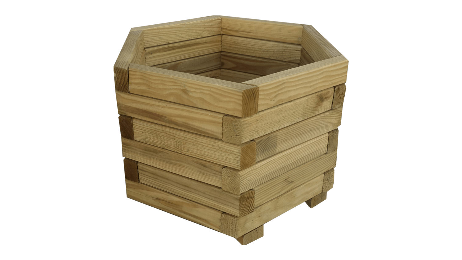 Donica sześciokątna fi 60x33(h) cm