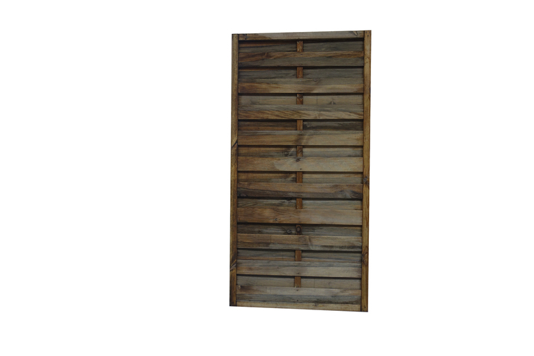 Płot lamelowy prosty brąz 90x180 cm