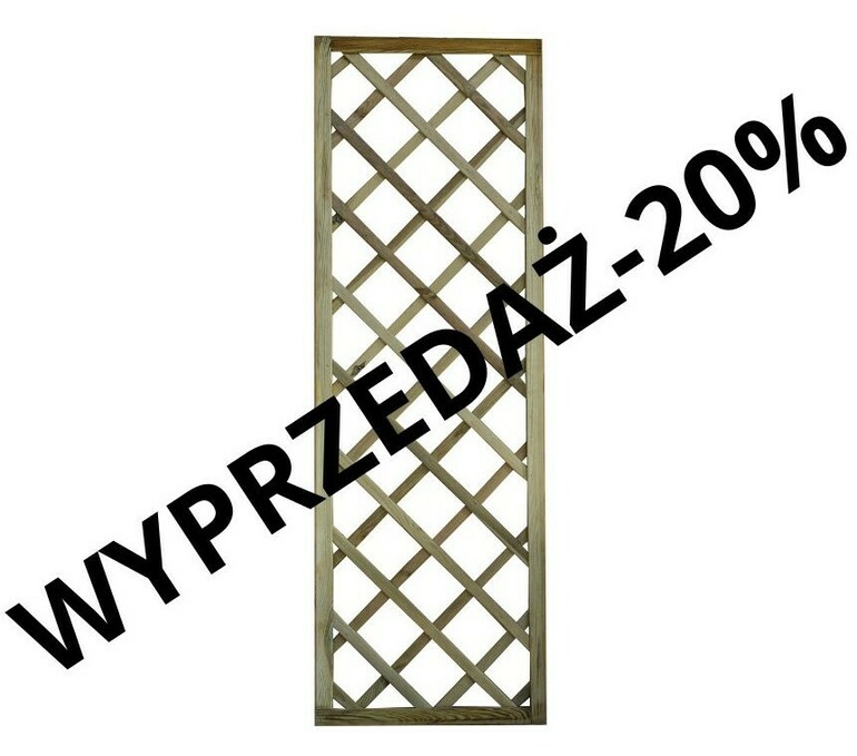 Kratka diagonalna prosta 60x180 cm  (oczko 12,5x12,5) (wyprzedaż)