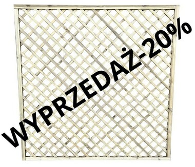 Kratka diagonalna prosta 180x180 cm (oczko 6x6) (wyprzedaż)