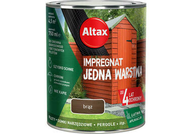 ALTAX Impregnat Jedna Warstwa Brąz 0,75 L