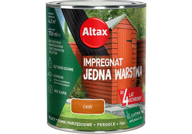 ALTAX Impregnat Jedna Warstwa Cedr 0,75 L