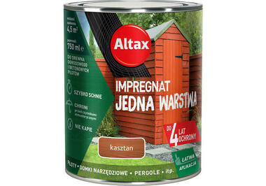 ALTAX Impregnat Jedna Warstwa Kasztan 0,75 L