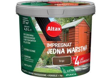 ALTAX Impregnat Jedna Warstwa Brąz 4,5 L