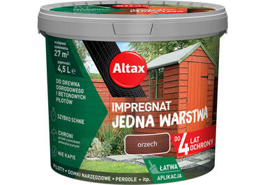 ALTAX Impregnat Jedna Warstwa Orzech 4,5 L