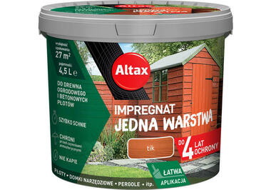 ALTAX Impregnat Jedna Warstwa Tik 4,5 L