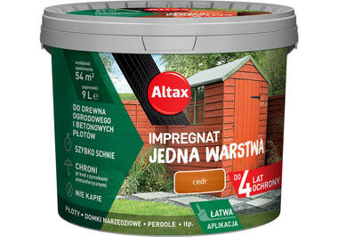 ALTAX Impregnat Jedna Warstwa Cedr 9 L