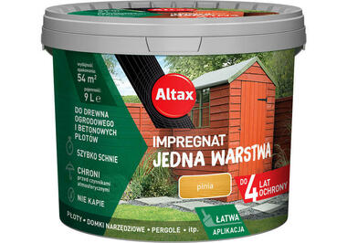 ALTAX Impregnat Jedna Warstwa Pinia 9 L